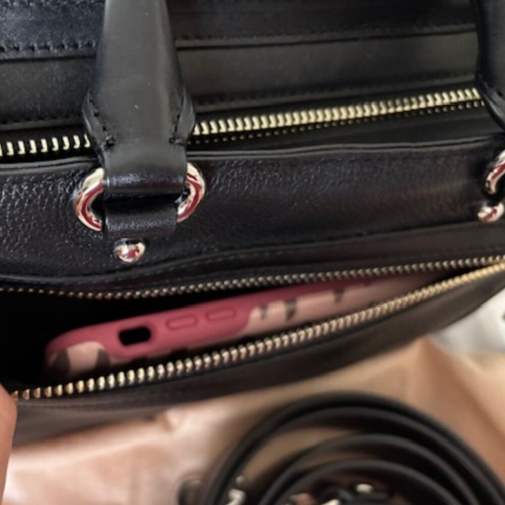 Rebecca Minkoff Micro Bedford Zip Satchel Black - Picture 12 of 16